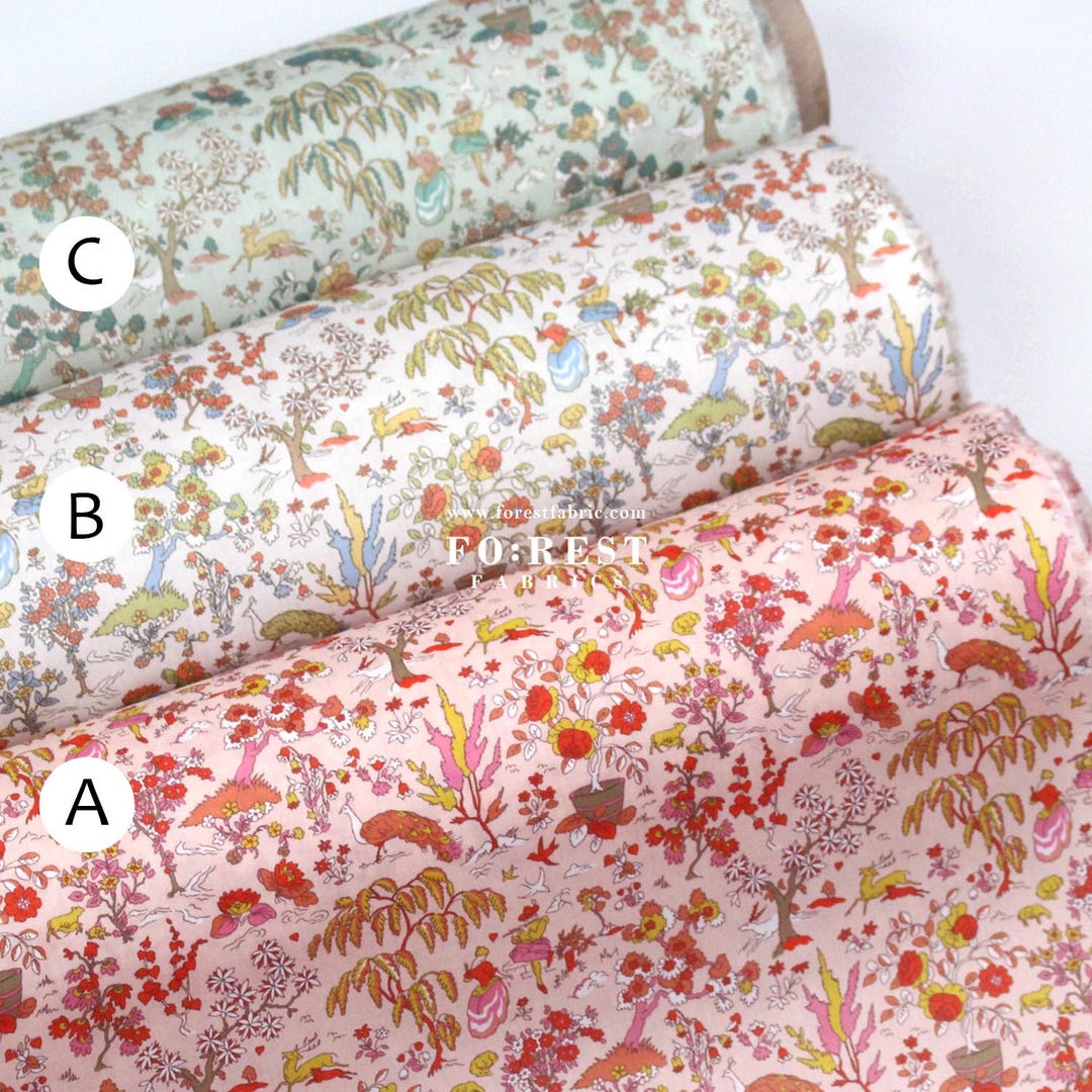 Liberty of London (cotton Tana Lawn Fabric) - Liddel Garden Love - 50cm ...