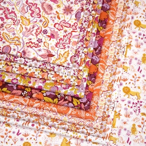 Liberty Quilting PACK | Lasenby Cotton - Tree of Life Orange fabric
