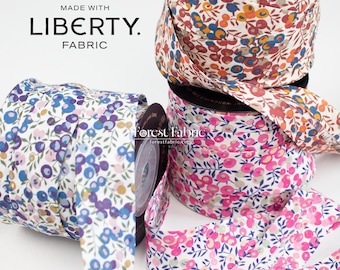 Liberty Tana Lawn 22mm Single Fold Bias Binding Tape - Wiltshire buds