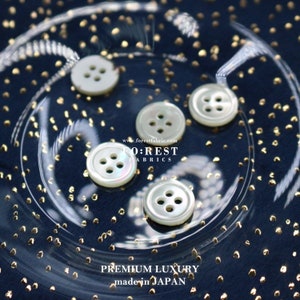 11.5mm round shape shell Four Holes buttons NATUARL - 5pcs(pack)