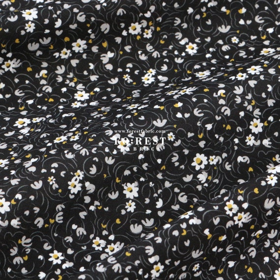 Liberty of London (cotton Tana Lawn Fabric) - Lottie Swirl Black