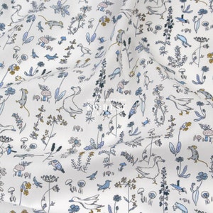 Liberty of London (Tessuto di cotone Tana Lawn) - THEO BLUE - 50 cm