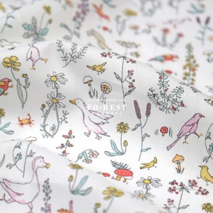 Liberty of London (Tessuto di cotone Tana Lawn) - Theo White - 50 cm