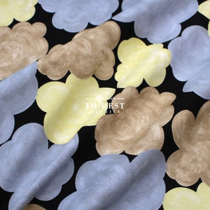 Canvas - Candy Flower kobayashi Japanese fabric Black - 50cm
