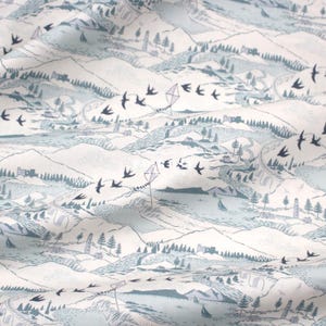 Liberty Quilting - Lasenby Baumwolle - Postkarte aus den Highlands (Highlands und Inseln A) Stoff - 50 cm