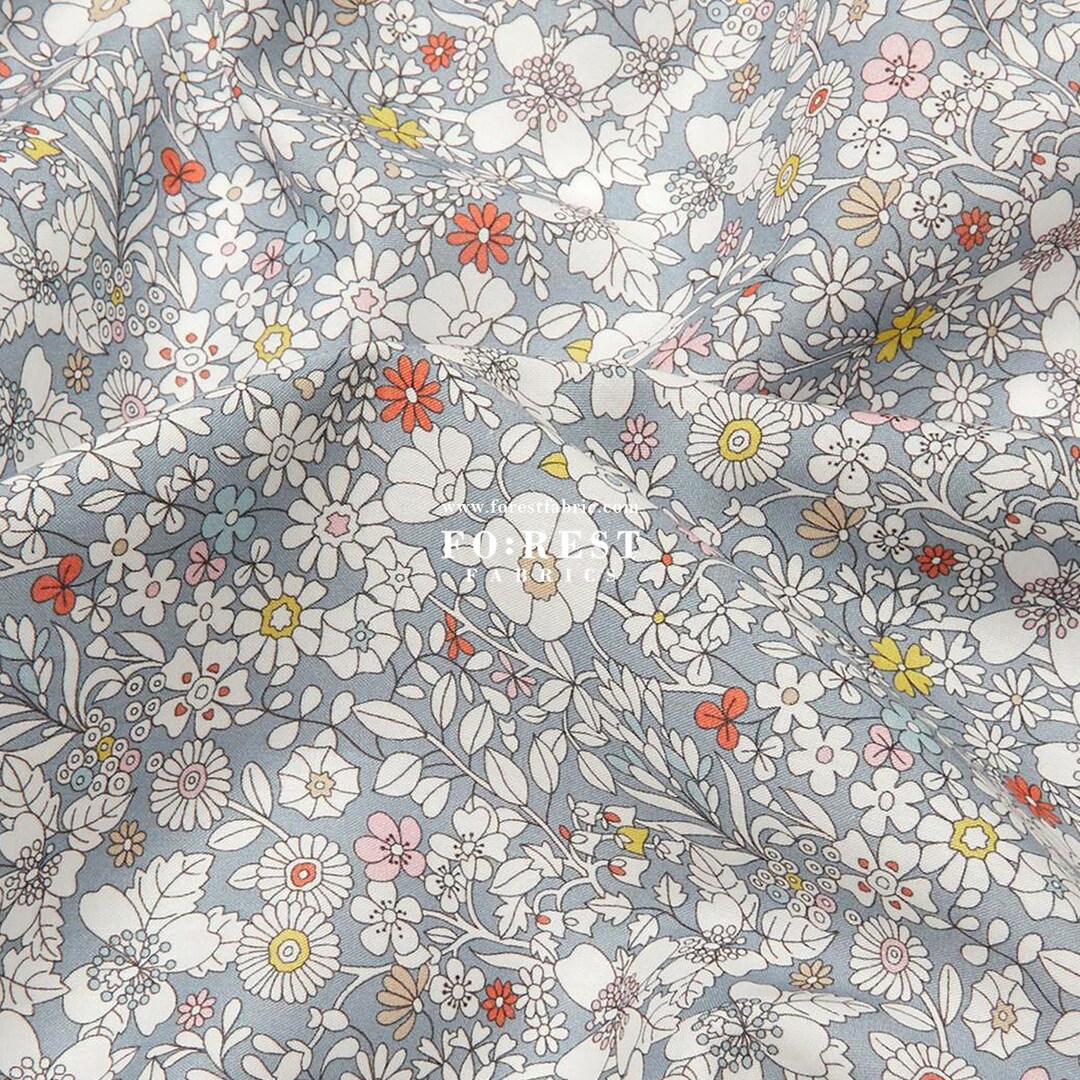 Liberty of London cotton Tana Lawn Fabric June's Meadow 50cm Etsy
