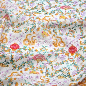 Liberty of London (Tessuto di cotone Tana Lawn) - Anno del serpente Jamais Vu C - 50 cm