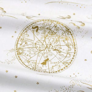 Cotton lawn - Rifle Paper Co Cotton and steel fabric - Celestial fabric 50cm