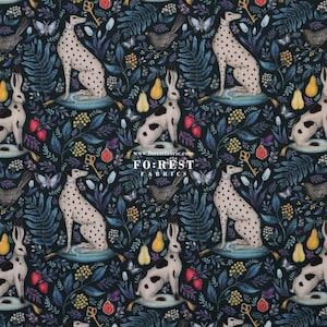 Liberty of London (Tessuto di cotone Tana Lawn) - Catherine Cane e Coniglio - 50 cm