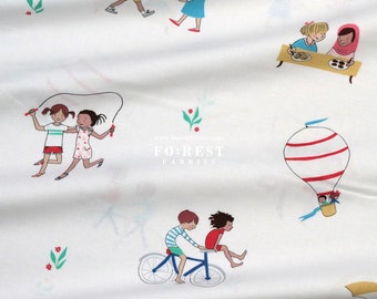 cotton - Be a friend fabric by Sarah Jane for Michael Miller fabric White - 50cm