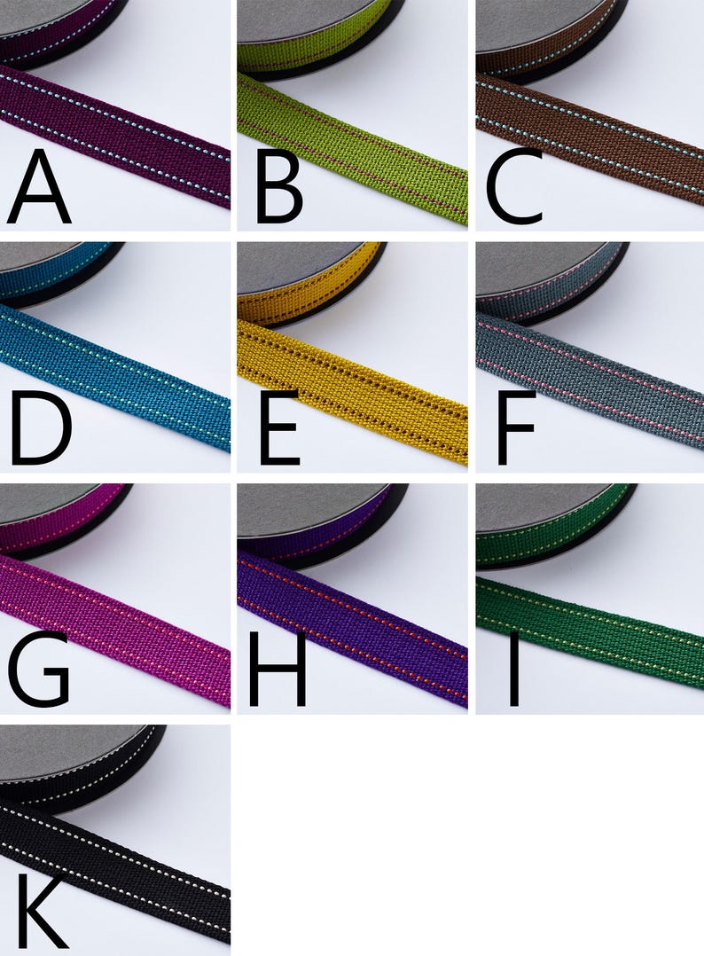 1meter - Echino 2.5cmW Polyester Webbing image 2