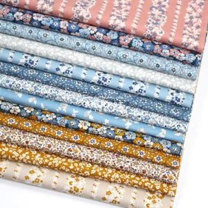Liberty Quilting PACK | Lasenby Cotton - Denim Florals fabric