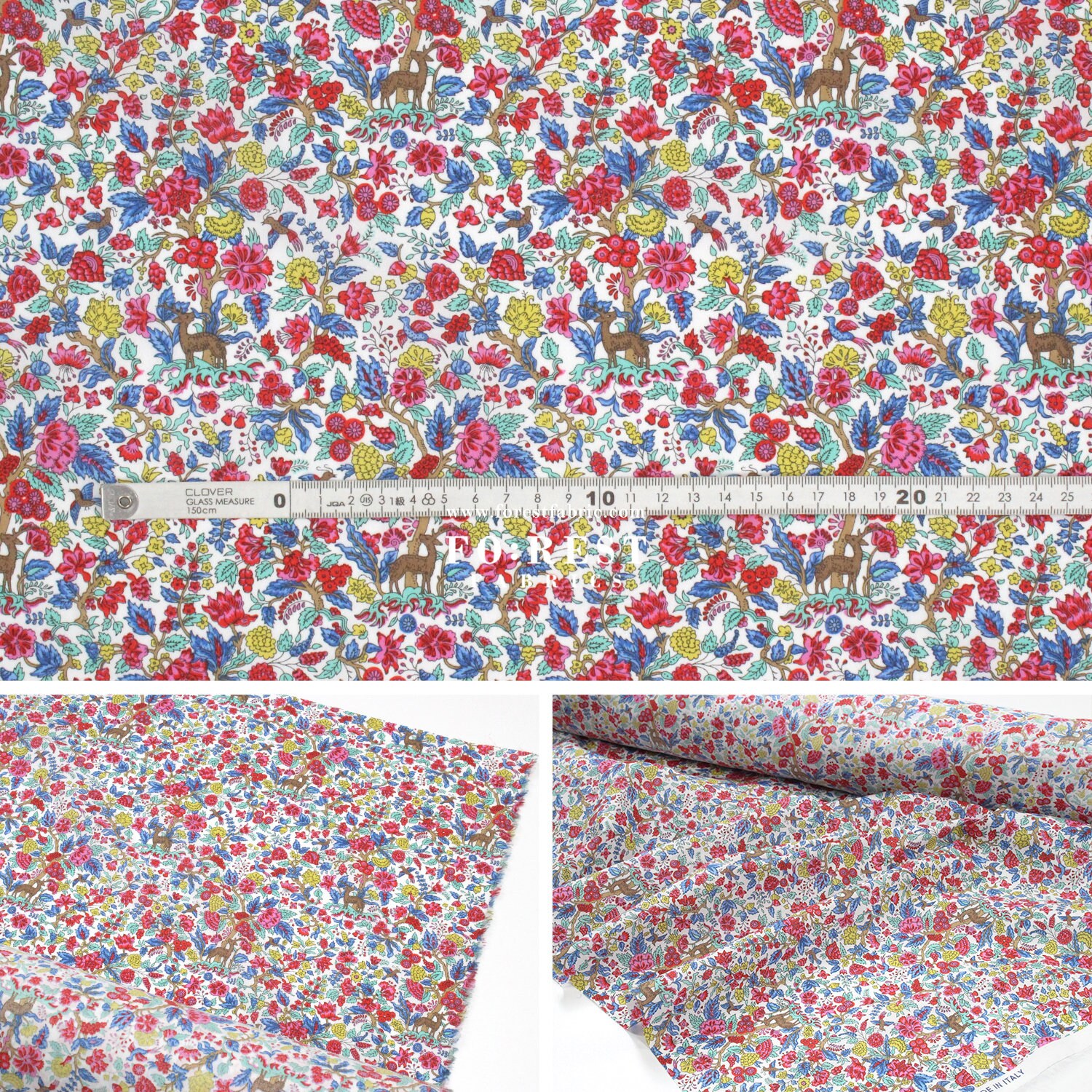 FLORET LONDON　LIBERTY FABRIC Liberty Fabrics Capel Floret Cotton Poplin | Liberty
