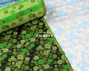 Gold Brocade - chrysanthemum Traditional Japanese style KINRAN fabric - 25cm