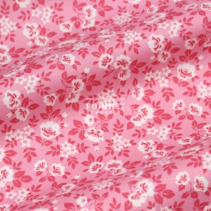 Liberty Quilting - Cotone Lasenby - Tessuto Garden Party (Rosa profumata A) - 50 cm