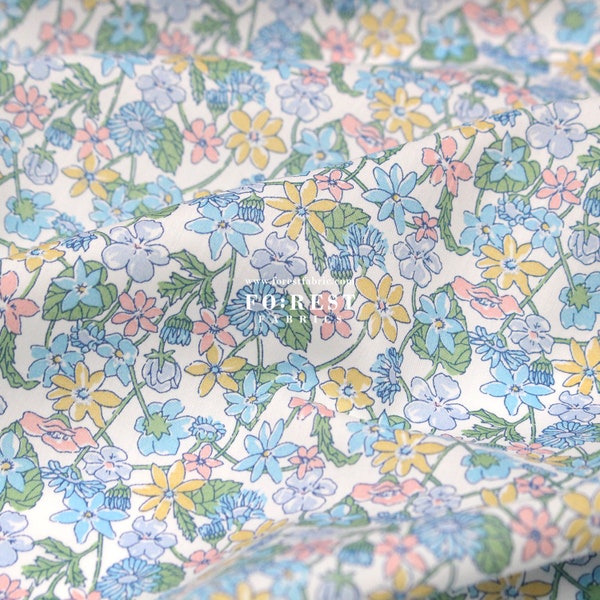 Liberty of London (Cotton Tana Lawn Fabric) - Carmella Daisy 2024SS - 50cm