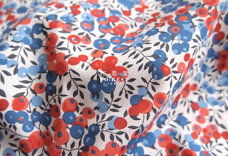 Cotton Tana Lawn Fabric - WILTSHIRE 50cm white Liberty of London