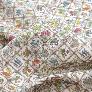 Liberty of London (tessuto in cotone Tana) - Linguaggio dei fiori C - 50 cm