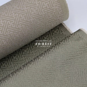 Gold brocade  - Traditional solid color Japanese style KINRAN fabric GRAY - 25cm