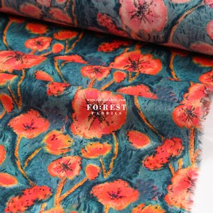 Liberty of London (tessuto in cotone Tana Lawn) - Althea Trinidad Red - 50 cm