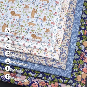 Liberty Quilting - Lasenby Cotton - Liberty Tree of Life collection Blue 2 fabric - 50cm