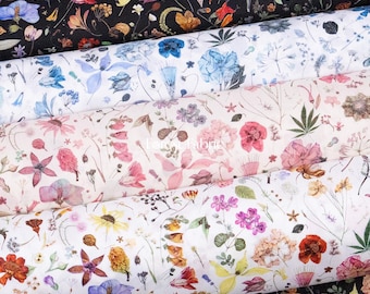 Liberty of London (Cotton Tana Lawn Fabric) - FLORAL EVE Bespoke  - 50cm