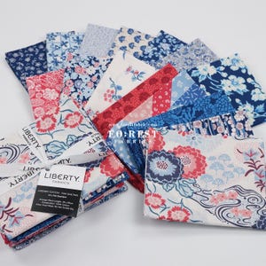 Liberty Quilting - Lasenby Cotton - Confezione da un quarto di stoffa Arthurs Garden