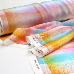 Liberty of London (tissu crêpe de Chine de soie) - Technicolor - 50 cm