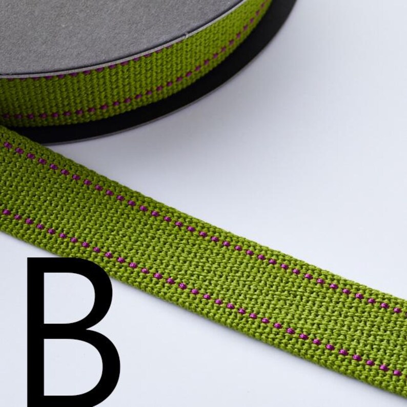 1meter - Echino 2.5cmW Polyester Webbing B