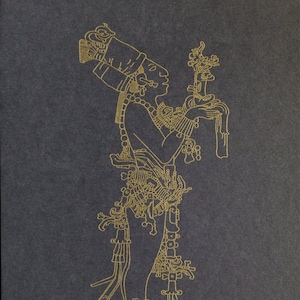 Mayan Kingship Letterpress 8x10 Piece