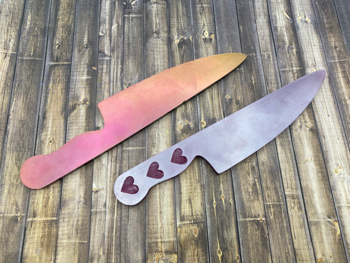 Silicone Knife Mold for Resin with Etched Hearts in Handle Etsy