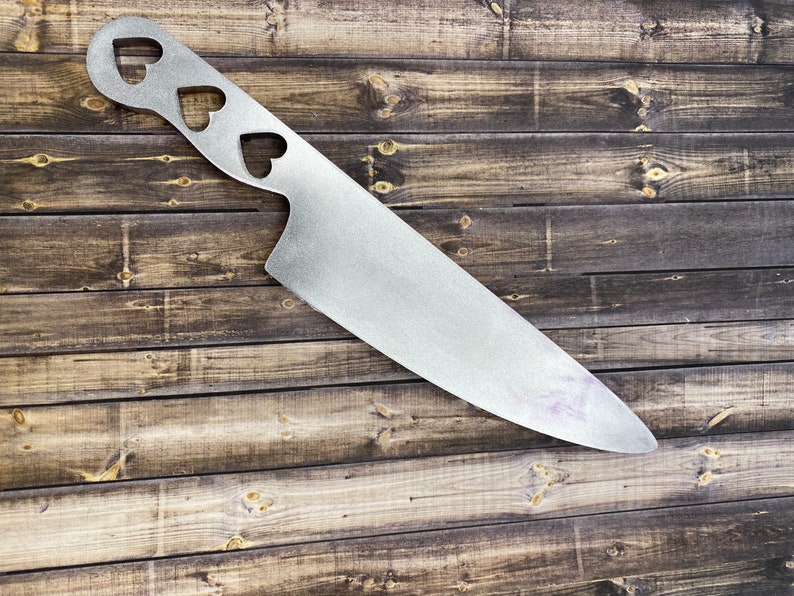 Silicone Knife Mold With Hearts in the Handle Etsy