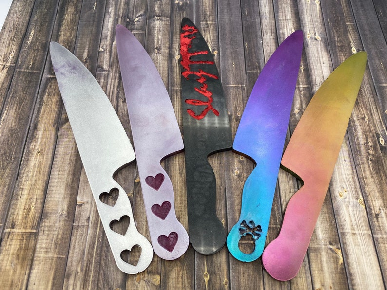 Silicone Knife Mold for Resin With Etched Hearts in Handle Etsy