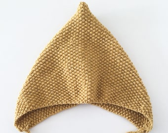 Baby Bonnet Knitting Pattern - Mio Knitted Hat PDF Knitting Pattern - Instant Download