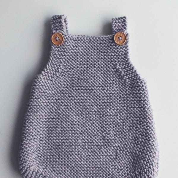 Baby All-In-One Strickanleitung - Eve Romper PDF Strickanleitung - Instant Download - Anfängeranleitung - Englische Sprache