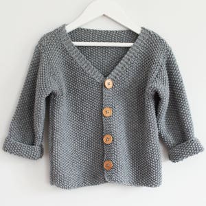 Baby Jumper Knitting Pattern - Mio Knitted Cardigan PDF Knitting Pattern - Instant Download - English Language