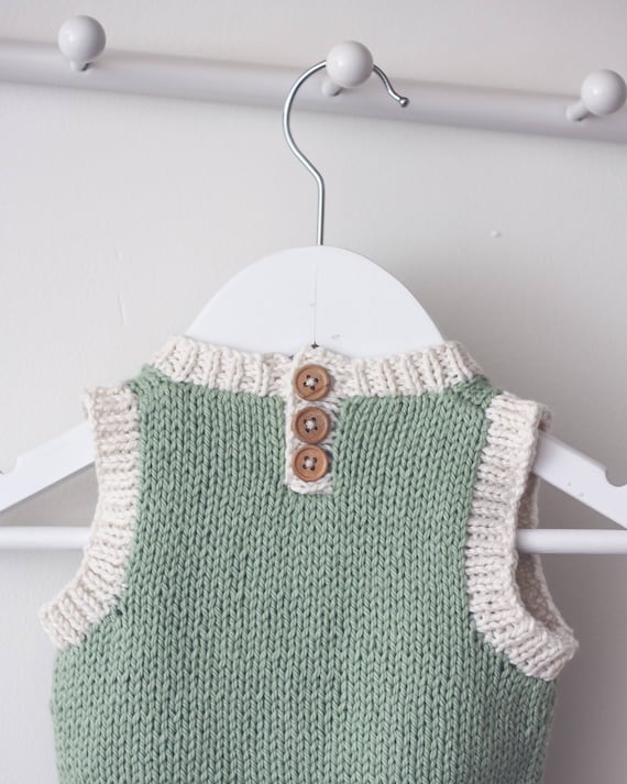 Custom All Over Pattern Sweater Vest | Knitwise Two Pets / Rust