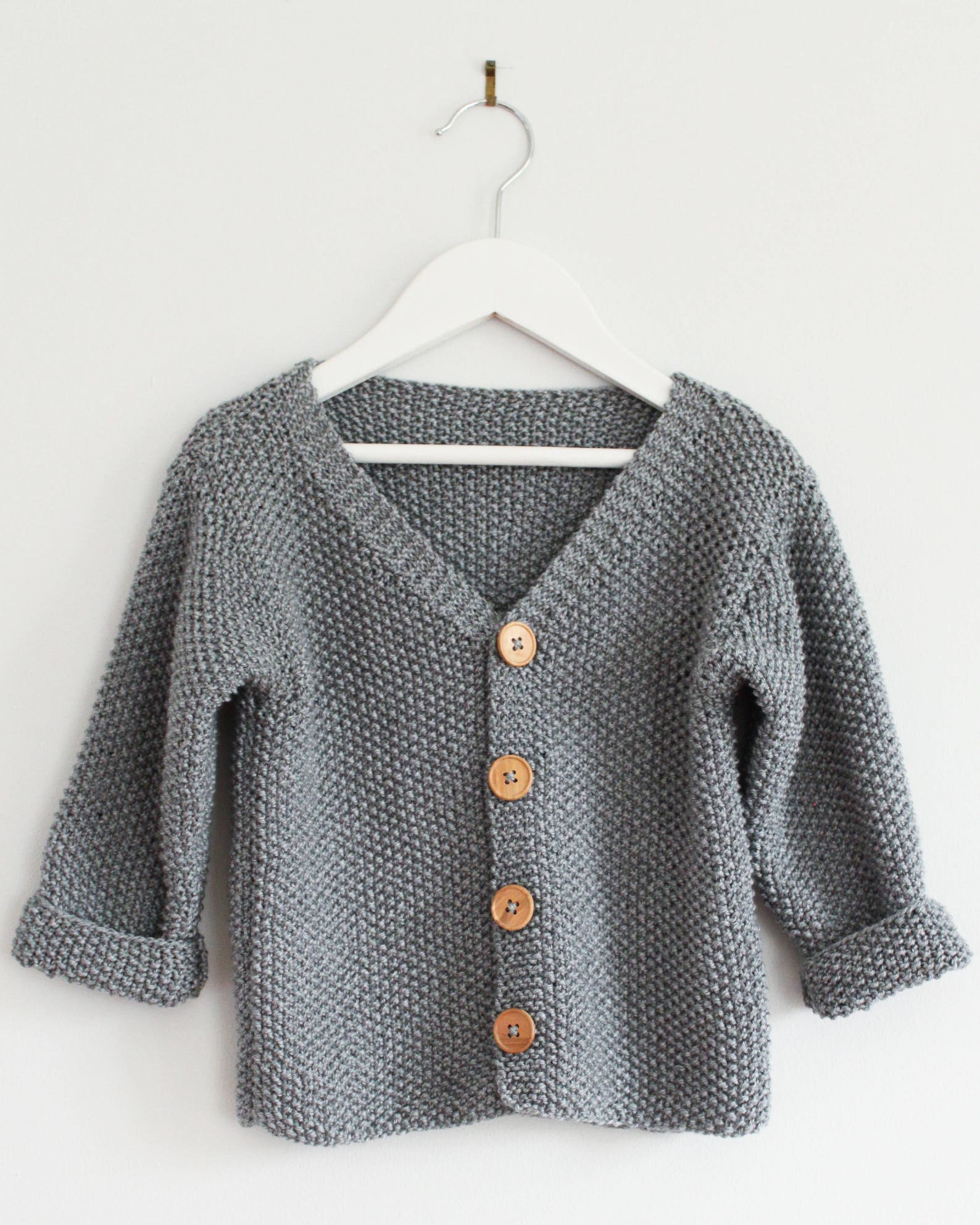 Baby Jumper Knitting Pattern Mio Knitted Cardigan PDF Etsy