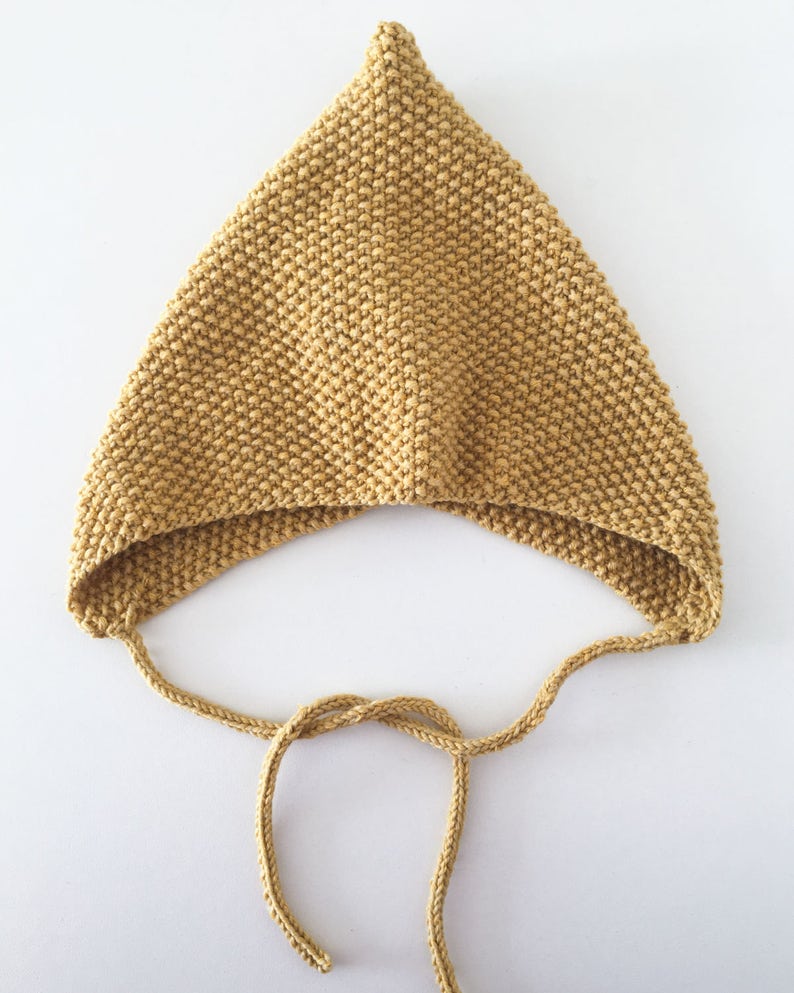 Modèle de tricot de bonnet de bébé Modèle de tricot PDF de chapeau tricoté Mio Téléchargement instantané Langue anglaise image 1