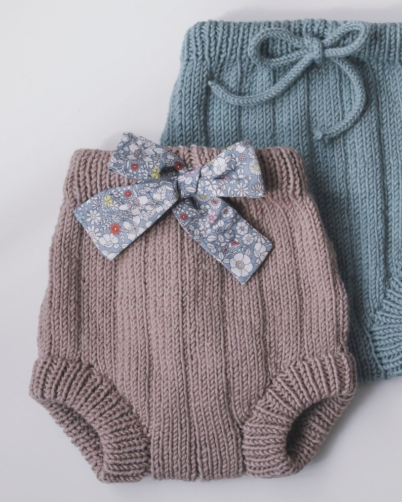 Baby Shorts PDF Knitting Pattern Bertie Bloomers Knitted - Etsy