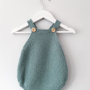 Baby Romper Knitting Pattern Mio Knitted Playsuit PDF Knitting Pattern Instant Download English Language image 2