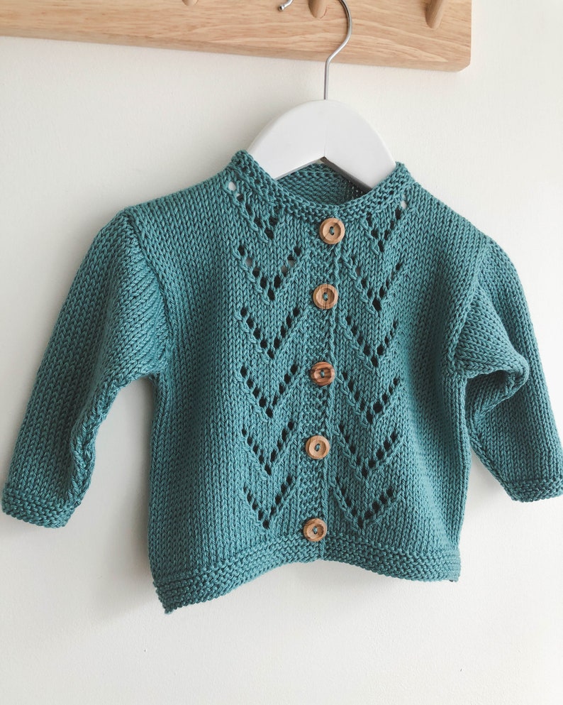 Lacey Cardigan Knitting Pattern for Baby and Kids PDF | Etsy