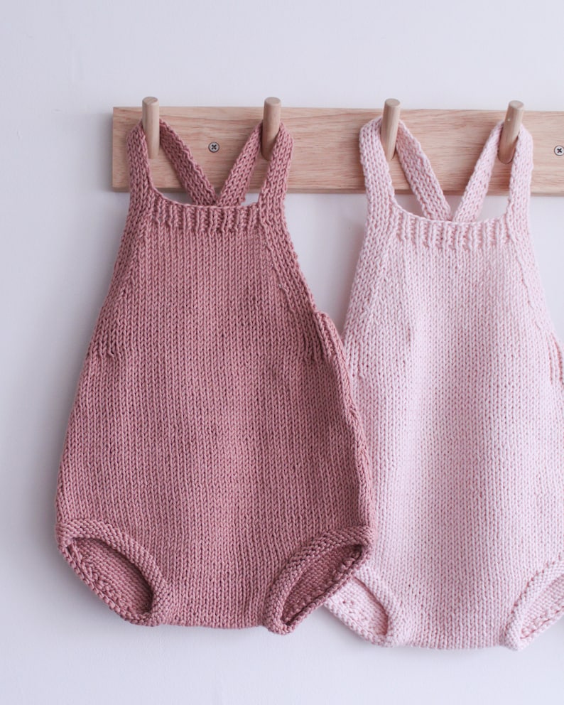 Baby Romper PDF Knitting Pattern Sammy Sunsuit Knitted Etsy Australia