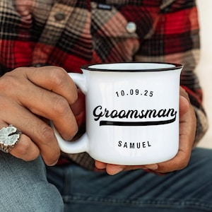 Groomsmen Proposal Gift Groomsman Mug Best Man Gifts - Camping Mug - Coffee Mug