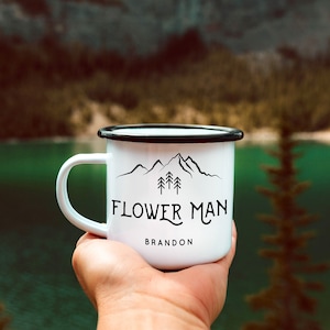Flower Man Gift Flower Dude Gift Beer Boy Proposal Gift Flower Dude Proposal Groomsman Proposal Gifts - Campfire Mug