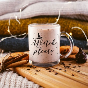 Halloween Mug Autumn Mug Fall Mug Witch Mug Witch Please Coffee Mug Fall Coffee Mug Witch Halloween Gift Glass Mug Ceramic Mug 4 Mug Styles image 1