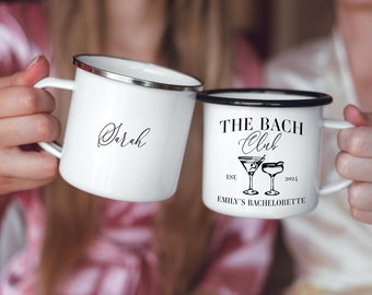The Bach Club Cups Social Club Bachelorette Gifts Bridal Party Mugs Luxury Bachelorette Party Cups - Camp Bachelorette