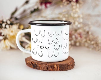 Boob Mug Boobie Mug Personalized Feminist Mug Boob Cup Female Empowerment Mug Camping Mug