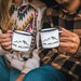Mr and Mrs Mugs Engagement Gift Set Newlywed Gift Mr and Mrs Camp Mugs Wedding Gift 