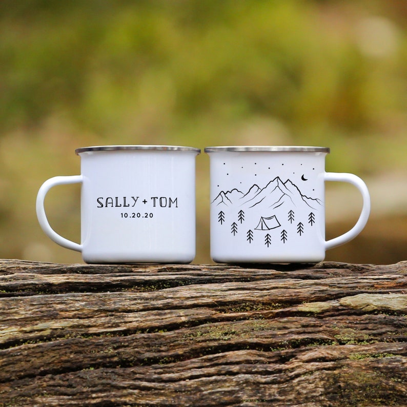 Personalized Campfire Mug Custom Camp Mug With Name Mountain Etsy Israel